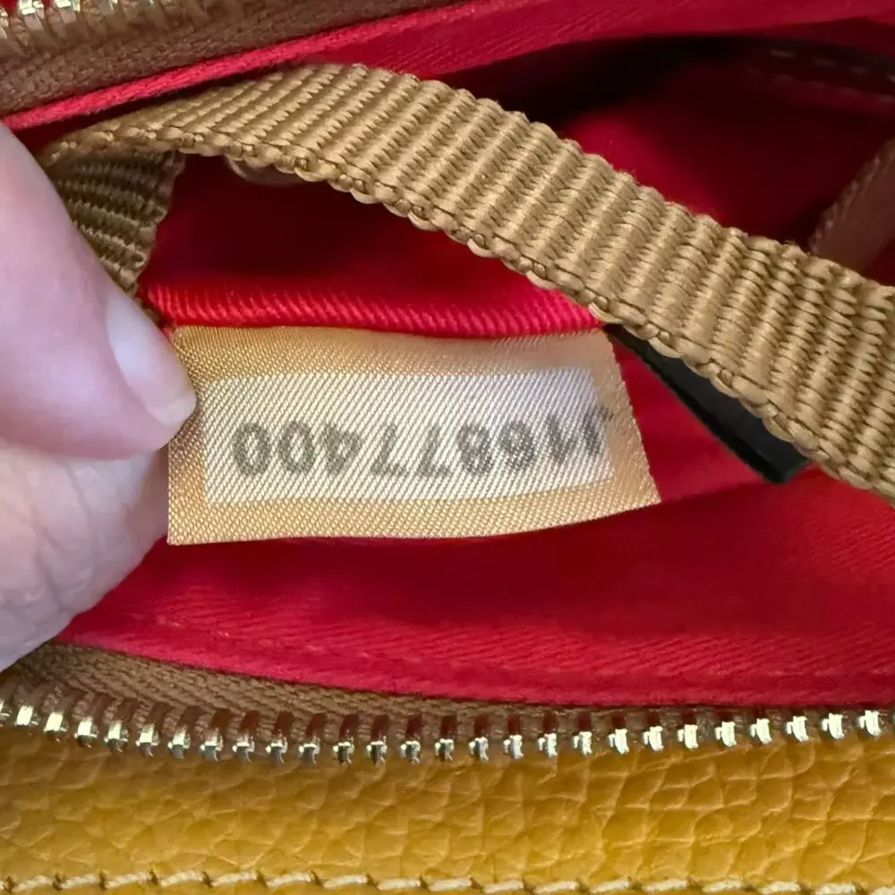 Dooney & Bourke Yellow All Weather Leather Crossbody & Matching Wallet